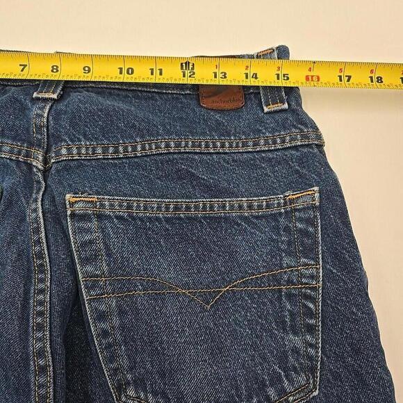 Vintage Y2K Anchor Blue BAGGY Skate Light Wash Denim Blue Jean Shorts Mens 31 - Picture 11 of 15